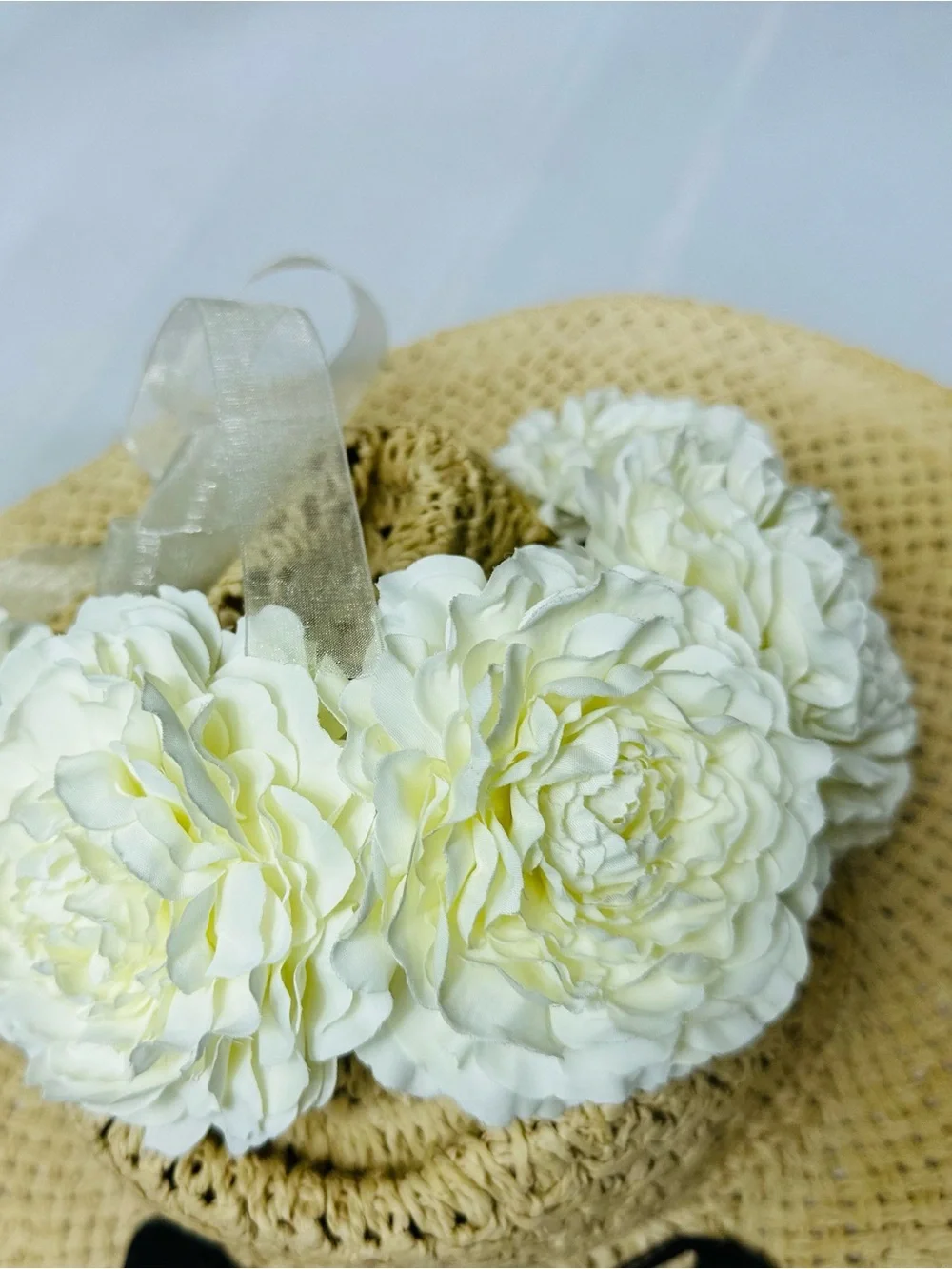 Ivory Floral Crown Headband